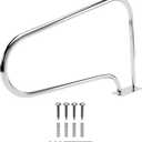 FibroPool Swimming Pool Hand Rail with Easy Mount Base Plate, Rust and Weather Proof Grab Rails for Pools and Spas, Large (Stainless Steel)