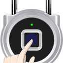 P10 Fingerprint Padlock Smart Lock Anti-Theft Biometric Security Lock for Door Gym Locker Luggage Case Backpack Drawer