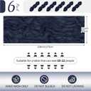 6 Pack Navy Blue Cheesecloth Table Runner 17x108 Inch Semi Sheer Boho Gauze Cheese Cloth Fabric Table Runners Table Decor for Wedding Party Baby Shower Birthday Home Decor Garden Farmhouse
