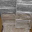 Stackable Water Bottle Organizer for Cabinet, 3 Pack Water Bottle Holder for Stanley Yeti 40 oz Bottle Shelf, Clear Tumbler Storage Organizer, Wine Rack, Cup Organizer for Kitchen Cabinets Counter Pantry