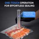 Portable Handheld Vacuum Sealer for Food Preservation, Cordless Vacuum Sealer Mini Sealer + 35 Reusable Sous Vide Bags