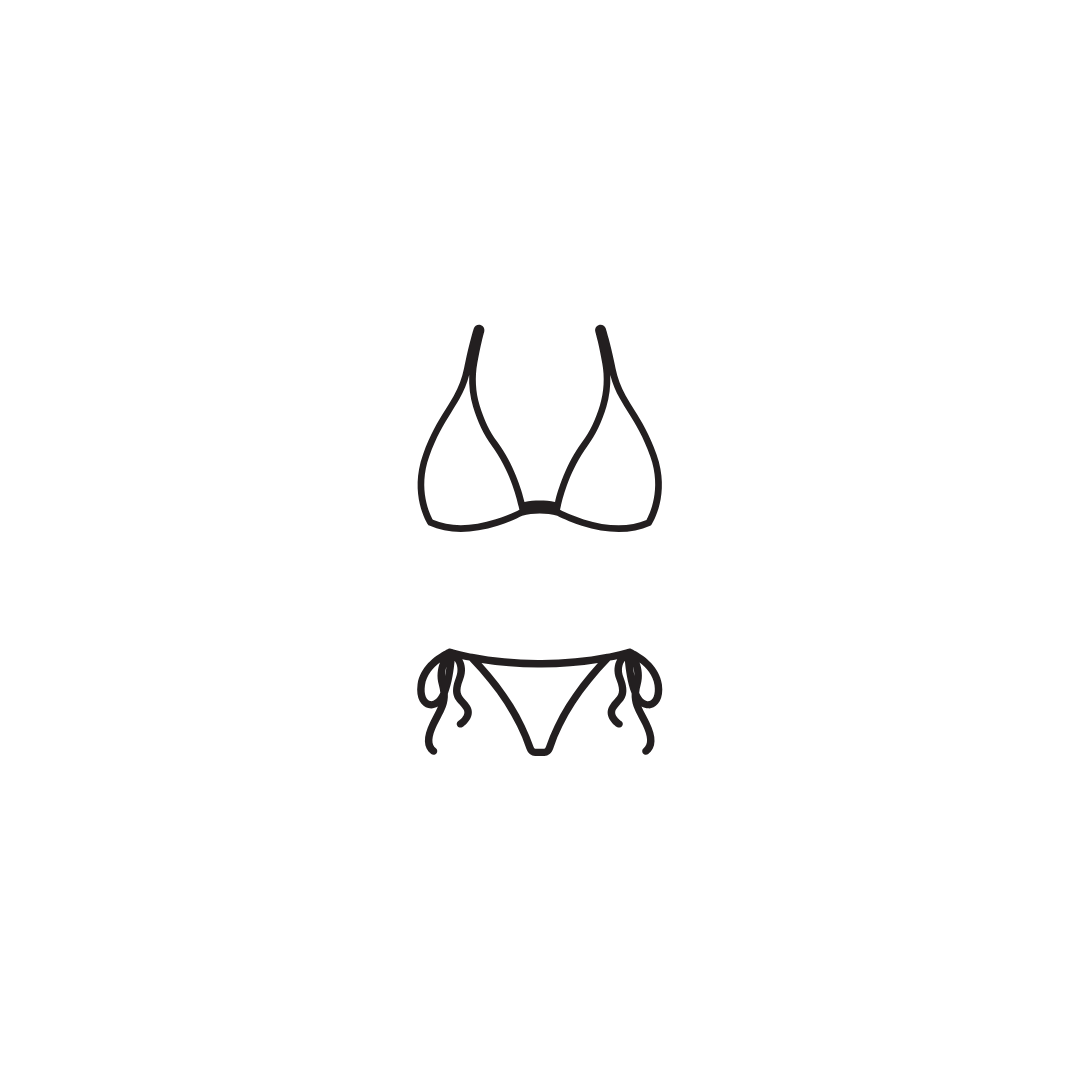 ZAFUL Women Strapless Bandeau Bikini Shell 2 Piece Swimwear Cheeky Solid Lace up Pom Bathing Suits M