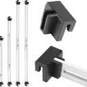 13pcs File Rails Set, Filing Bars 4 Adjustable File Cabinet Rails for Drawer and 8 Hanging File Rail Clips 1 Phillips Screwdriver Cabinet Dividers Racks Hanging File Folder Frame for School Office