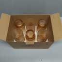 6pcs Hobnail Drinking Glasses Set, 16 oz Vintage Glassware Drinking Glasses, Gradual Amber Water Glasses Tumbler, Thanksgiving Cups for Kitchen, Juice, Beer, Cocktail, Whiskey