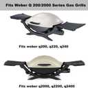 6559 Griddle Replacement Parts for Weber Q2200 Q2000 Q200 Q2400 Q220 Q240 Cast Iron Full Size Griddle Reversible Flat Top Grill Griddle Insert Plate Weber Q 200/2000 Series 396000 566002 Grill Parts