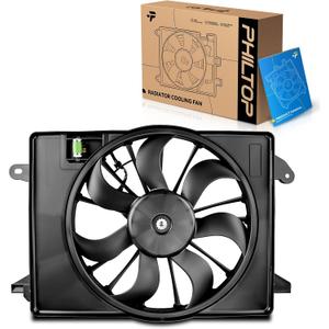 PHILTOP Engine Cooling Radiator Fan Assembly for Dodge Challenger 2009-2022, for Dodge Charger 2009-2014,for Chrysler 300 2009-2010 Radiator Cooling Fan Kit Replacement 621526