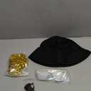 ONUPGO Hip Hop Costume Kit 80s/90s Rapper Accessories Bucket Hat Sunglasses Gold Chain Necklace Outfit for Men Women