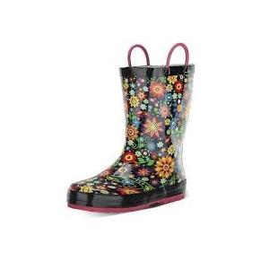 Western Chief Rain Boots with Pull on Handles for Toddlers and Kids - Premium Waterproof Boots for Boys and Girls Size 7