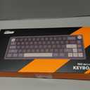 RK ROYAL KLUDGE R65 Wired Gaming Keyboard with Volume Knob, 60% Percent RGB Backlit Mechanical Keyboard Gasket Mount with PBT Keycaps, MDA Profile, QMK/VIA, 66 Keys Hot Swappable Cream Switch, Black