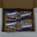QWORK 1/2 Inch NPT Stainless Steel Ball Valve, 4 Pack Standard Port for Water, Oil, and Gas (0.5 Inch)