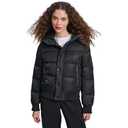 Champion Women's Quilted Snorkel Puffer, Black, Large