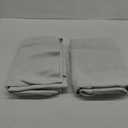 NICETOWN 2 Panels Patio Curtains for Outdoor Waterproof, Machine Washable Rustproof Grommet Thermal Insulated Room Darkening Outdoor Drapes Privacy for Balcony, 52" W x 108" L, Greyish White