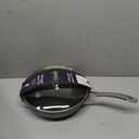 Circulon Elementum Hard Anodized Nonstick Deep Frying Pan/Skillet with Lid, 12 Inch, Oyster Gray