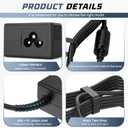 AC Adapter Charger for hp 2000 Laptop Charger for Compaq Presario 2210B 2510P CQ40 CQ45 CQ50 CQ56 CQ56-115DX CQ60 CQ60Z Power Cord