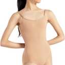 Capezio Women's Camisole Leotard With Adjustable Straps (Beige, S)