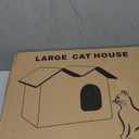 Heated Cat Houses for Indoor/Outdoor Cats with Elevated Heated Cat Bed Waterproof Providing Safe Feral Cats, Easy to Assemble