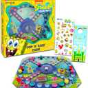 Spongebob Squarepants Pop-Up Board Game - Bundle with Spongebob Board Game with Pop Up Dice Plus Stickers, More | Spongebob Games for Birthday Party