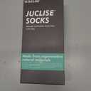 Juclise Lightweight Merino Wool Hiking Mirco Crew Socks Compression Moisture Wicking Anti-Blister Cushioned Breathable (XL)
