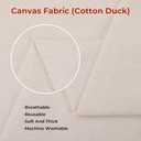 Natural Cotton Duck Canvas Fabric, 63 inches Wide, Heavyweight, for Arts and Crafts (Natural 7oz, 2 Yard)