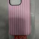 Jusy Compatible with MagSafe Striped Phone Case for iPhone 14 Pro, Cute Aesthetic Magnetic Soft TPU and Hard PC Protective Phone Cover for Women GirlsMatte - Dark Pink