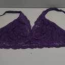 Avidlove Lace Bralette for Women Sexy Deep V Neck Wireless Bralette Plunge Unpadded Bras Everyday Bra Navy 2XL