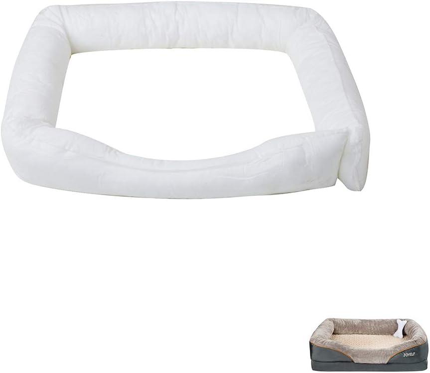 JOYELF Orthopedic Memory Foam Dog Bed Replacement Filling Bolster Insert Stuffing Pillow - XX-Large Size (XXLarge-47"x33")
