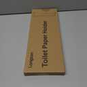 Longzon Brushed Nickel Toilet Paper Holder Wall Mount, Self Adhesive Toilet Paper Holder Storage for 3 Roll Tissue, Premium 304 Stainless Steel Stick On Toilet Paper Roll Holder for Bathroom, Silver