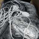 Bedsure Electric Blanket Queen Size  Dual Control Heated Blanket Queen, GentleSoft Fast Heating with 10 Time Settings & 10 Heat Settings, Warm Gift for Grandma (84x90 inches, Grey)