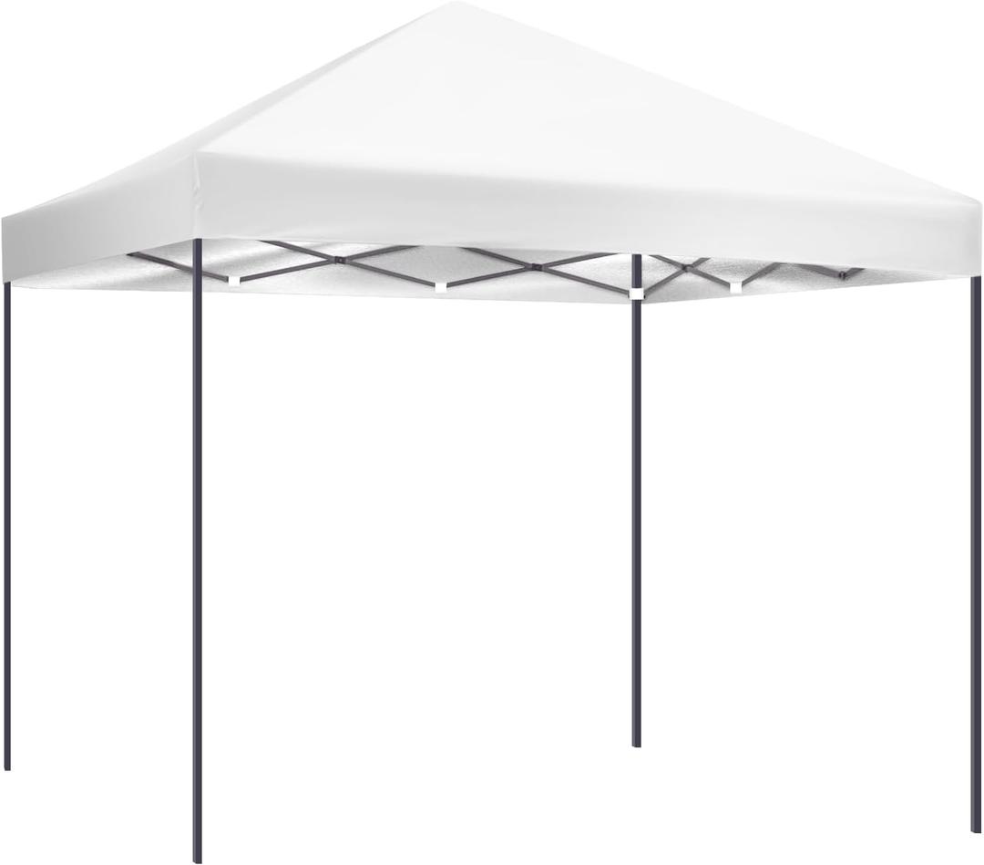 Upgraded Replacement Canopy Top Cover Only - Compatible with Ozark Trail FGA64S1 4'x6' Pop Up Canopy, Rainproof & UV-Resistant 420D Silver Coated Oxford Fabric (White)