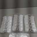 Amyhill 50 Pcs Disposable Tea Cups Mini Plastic Tea Cup Bulk with Handle Hard Plastic Coffee Mug Disposable Square Espresso Mug for Party Catering (White)