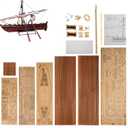 GAWEGM Wooden Ship Model Kit - 1:32 Scale Whaling Ship Boat DIY Assembly