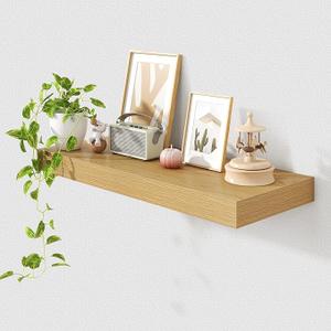 Floating Shelf Natural Wood Wall Shelf 24"×8.5"×3"