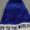 Eurzom 8 Pcs Hannukah Hats Christmas Blue Santa Hats for Adults Chanukah Decor Plush Christmas Cap for Xmas Holiday