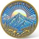 Sobriety Chip - 1.57 Inch Zinc Alloy Token with Inspiring Mountain Design & Serenity Prayer for Daily Motivation & Support in Overcoming Addiction