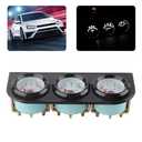 Triple Gauge Set Universal Car Water Temperature Oil Pressure Voltage 52mm