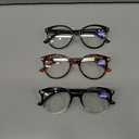 GIBLOGO Reading Glasses for Women/Men Eye Glasses Blue Light Reading Glasses Cheaters Eyeglasses (A2 3 Pack) 1.0