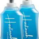 Flexible Running Bottle - Two Pack: 8.5oz, Foldable, BPA/PVC Free, Perfect for Hydration Pack, Running Vest - Ideal for Jogging, Hiking & Travel