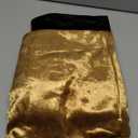 GIGIZAZA Decorative Throw Pillow Covers 18 x 18,Gold Black Soft, Set of 4 Square Velvet Cushion Covers