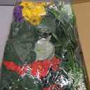 16 Bundles Artificial Flowers for Outdoors, UV Resistant Silk Faux Flowers for Outside Planters,Garden,Porch,Yard,Home Decor(Mixed Color)