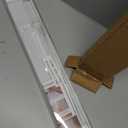 Aluminum Mini Blinds for Indoor Windows Cordless 1In No Holes 100% Privacy Protection L-Shaped Slats Room Darkening Horizontal Window Blinds for Office,Home, White, 23" W x 64" H