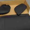 Skechers Seat Covers, Premium Breathable Polyester Seat Covers, Car Seat Covers Front Seats Airbag Compatible, Automotive Comfort for Most Cars, Vans, Trucks, SUVs (Two Front, Black)