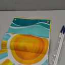 Deroro Sweet Summer Boho Sun Porch Banner Sign, Hello Sunshine Sunrise Cloud Bohemian Front Door Decorative Hanging Banner Flag, Yellow Teal Seasonal Decoration Home Outdoor Decor