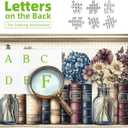 500 Piece Puzzles for Adults, Wildflower Vintage Book Collection and Flowers Jigsaw Puzzle for Adults, Family, Decoration, Party Game, Finished Size 23" x 15"