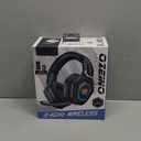 Ozeino Wireless Gaming Headset with Flip Microphone, RGB Lighting Gaming Headphones for PS5, PS4, PC - 2.4GHz USB & Type C Transmitter