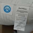 COZSINOOR Goose Feather Pillows Queen Size - Set of 2, Hotel Down Bed Pillow for Sleeping, Soft 600 TC Cotton Cover, Fluffy Support Surround Fill Down Alternative for Back, Stomach, Side Sleepers