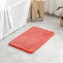 MIULEE Living Coral Bathroom Rugs, Soft Absorbent Microfiber Bath Rugs Non Slip Quick Dry Fluffy Bath Mats for Bathroom Floor Tub Showers, Machine Washable, 20x30 Inch