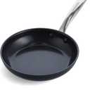 GreenPan Chatham Prime Midnight Hard Anodized Healthy Ceramic Nonstick, 8" Frying Pan Skillet, PFAS-Free, Dishwasher Safe, Oven Safe, Black