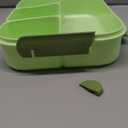 Bento Box for Adults,4 Compartments Lunch Box, Snack Containers Reusable Lunch Containers Drop-Proof, Dishwasher Safe & Made with BPA-Free Materials, Green