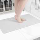 Non-Slip Bathtub Mat, Anti Slip Shower Mat, Fast Drying Bathtub Mats, Foot Scrubber Mat, Anti Slip Mat for Tub, Floor, Bathroom, Kitchen, Home, Hotel (White 32"17")
