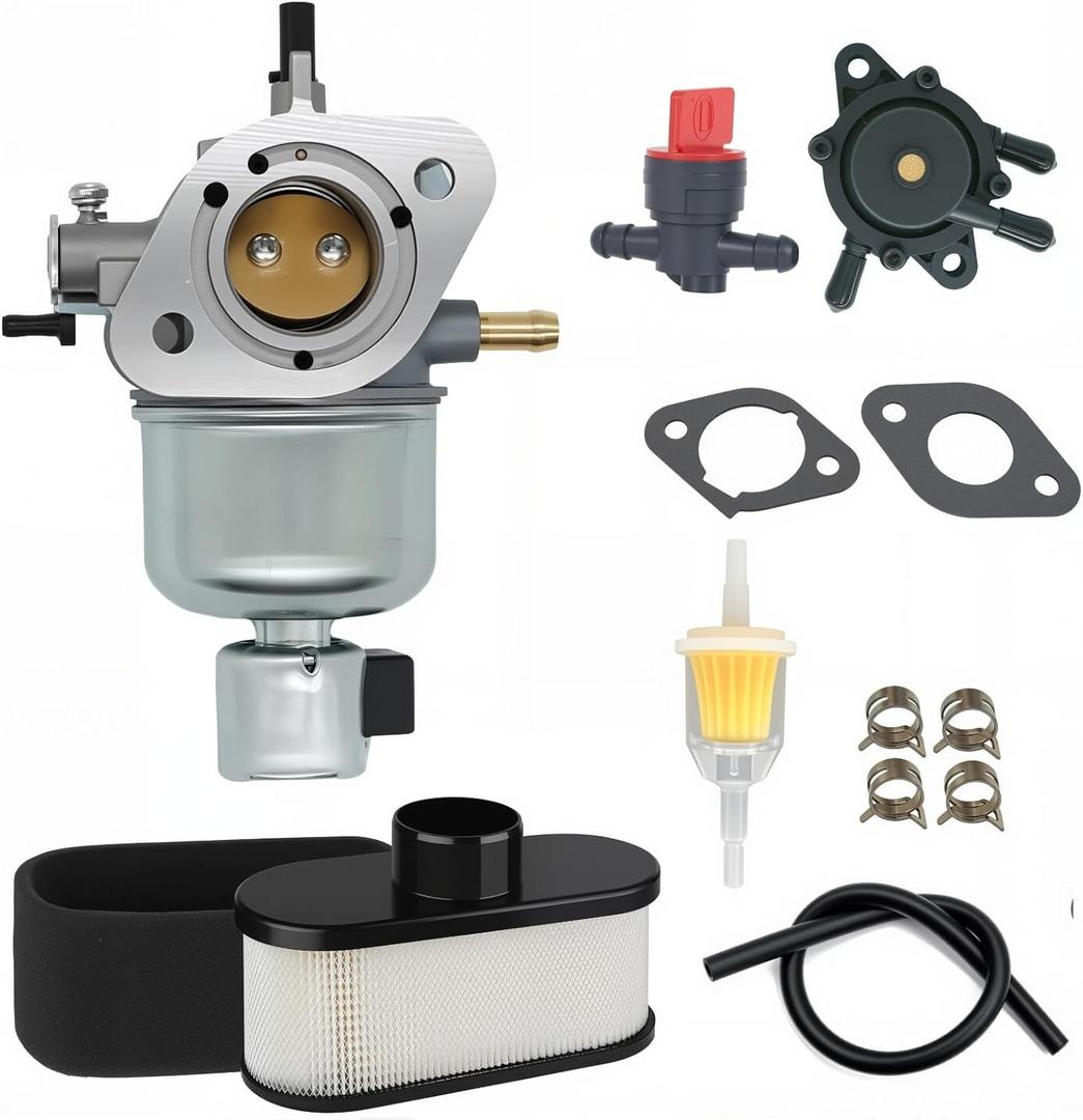 15004-0827 Carburetor with Air Filter Fuel Pump Kit Fits for Kawasaki Specific FS541V FR600V FS600V Engine For John Deere X300 X300R Replace 15004-0822 15004-7060 15004-7053 15004-0818